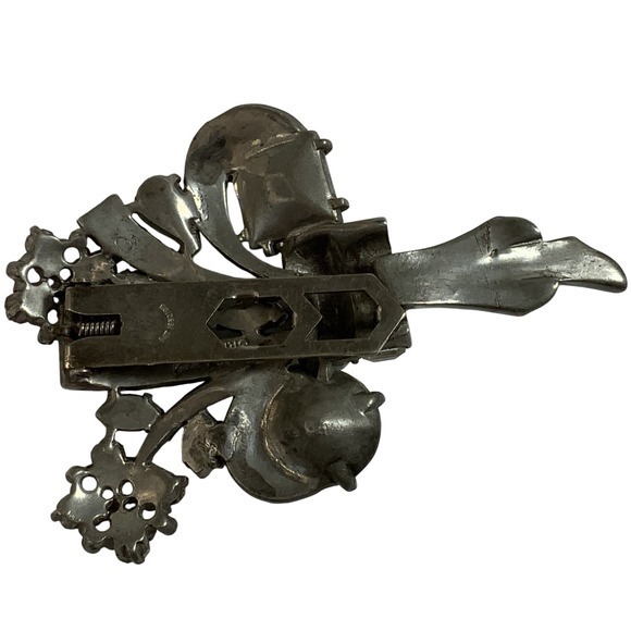 Eisenberg Original Bouquet Rhinestone Dress Clip - Picture 5 of 11